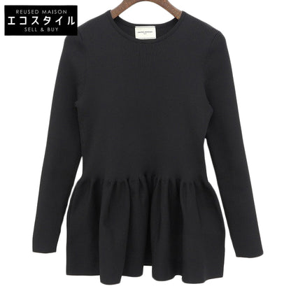 UNITED ARROWS ユナイテッドアローズ 美品 Pペプラムニット トップス レディース 黒 ブラック 1513-104-4635 トップス