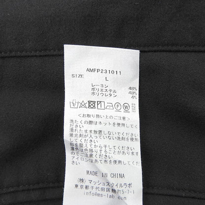 AOURE アウール PT MALPENSA 4SEASONS パンツ ボトムス メンズ ブラック L AMFP231011 ボトムス