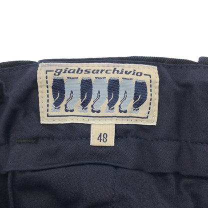 giab's ARCHIVIO ジャブス アルキヴィオ ネイビー VERDI コットン スラックスパンツ ボトムス