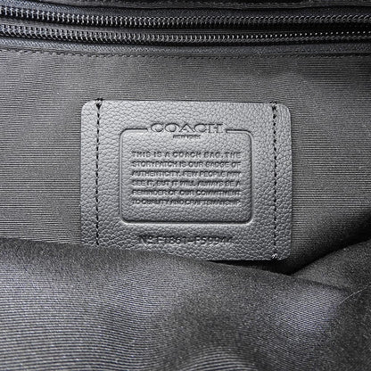 COACH コーチ 新品同様 ナイロンキャンバス×レザー 2WAY ビジネスバッグ ブリーフケース メンズ ブラック×チャコールグレー F59944 ビジネスバッグ ブリーフケース