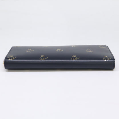 PaulSmith ポールスミス 【新品同様】BPW006 キャットドゥードゥル ラウンドファスナー 長財布 長財布（小銭入れあり）