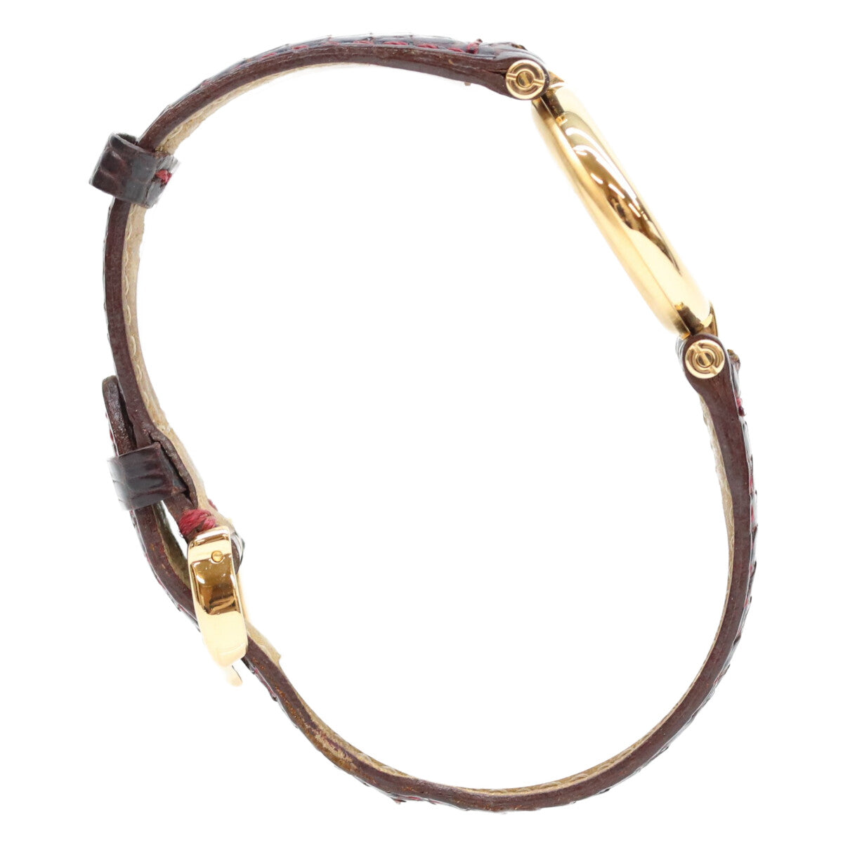 Cartier カルティエ 925 ガーネットダイアル ボルドー文字盤 マストヴァンドームSM ヴェルメイユ QZ 時計 腕時計