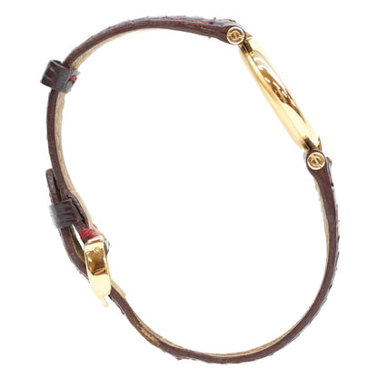 Cartier カルティエ 925 ガーネットダイアル ボルドー文字盤 マストヴァンドームSM ヴェルメイユ QZ 時計 腕時計