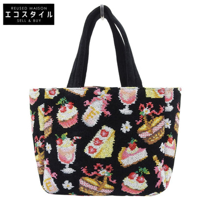 FEILER フェイラー 美品 ベリーベリーピクニック ハンドバッグ トートバッグ レディース ブラック トートバッグ