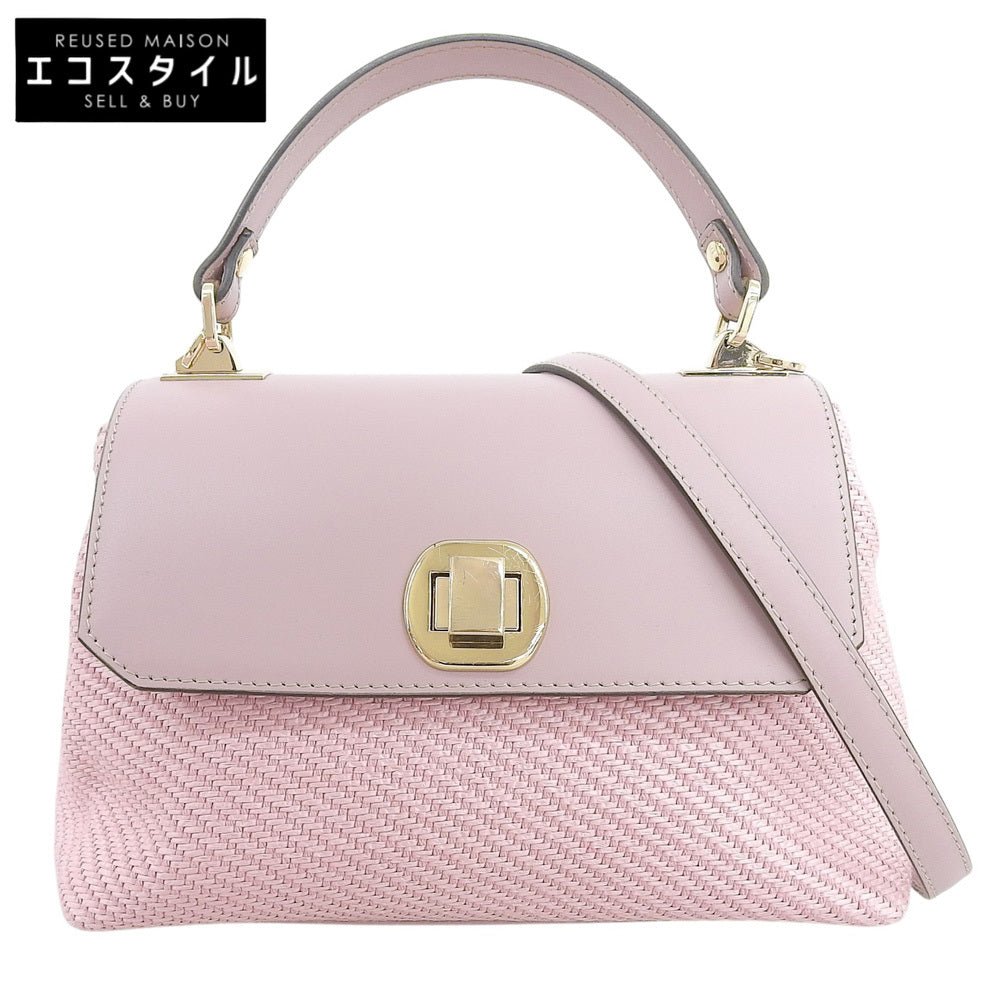 ANAYI アナイ 2WAY フラップ メッシュバッグ ハンドバッグ ショルダーバッグ レディース ピンク 24SS K4461 ハンドバッグ