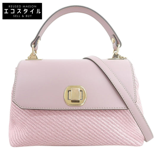 ANAYI アナイ 2WAY フラップ メッシュバッグ ハンドバッグ ショルダーバッグ レディース ピンク 24SS K4461 ハンドバッグ