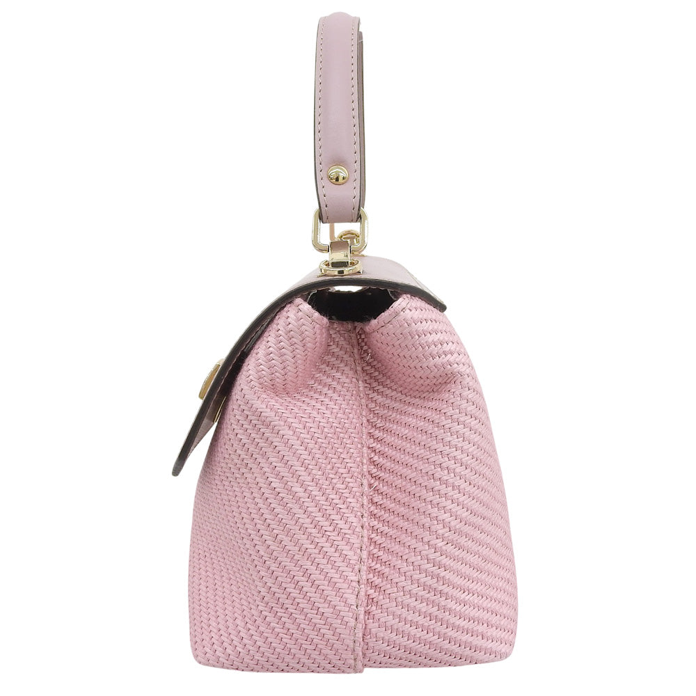 ANAYI, 2-way flap mesh bag, handbag, shoulder bag for women, pink, 24SS K4461, handbag