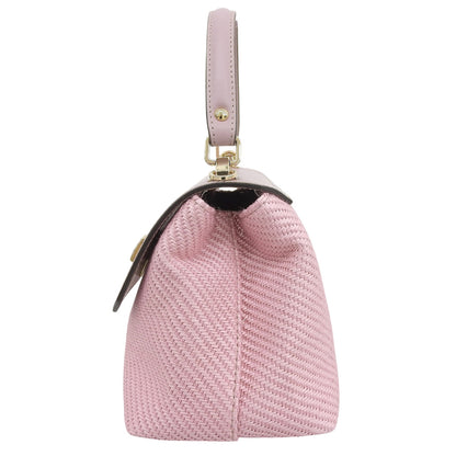 ANAYI, 2-way flap mesh bag, handbag, shoulder bag for women, pink, 24SS K4461, handbag