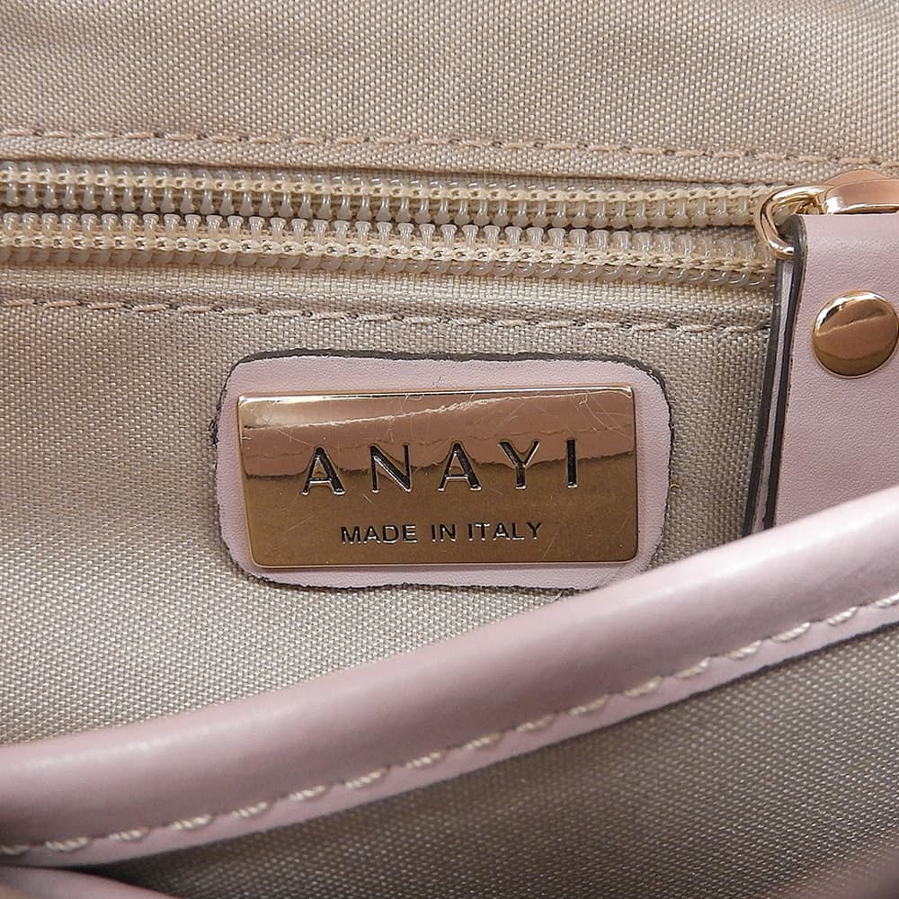 ANAYI アナイ 2WAY フラップ メッシュバッグ ハンドバッグ ショルダーバッグ レディース ピンク 24SS K4461 ハンドバッグ