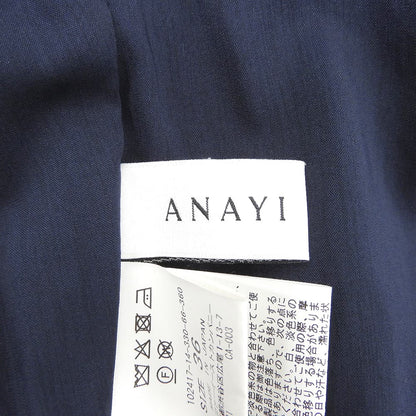 ANAYI Denim-look flared dress, women's, navy, 36, made in 2024, dress