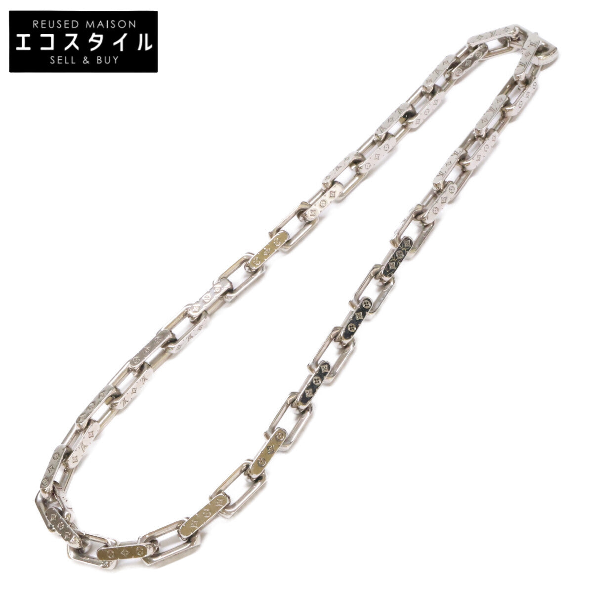 LOUIS VUITTON ルイヴィトン M64196 コリエ チェーン モノグラム ネックレス