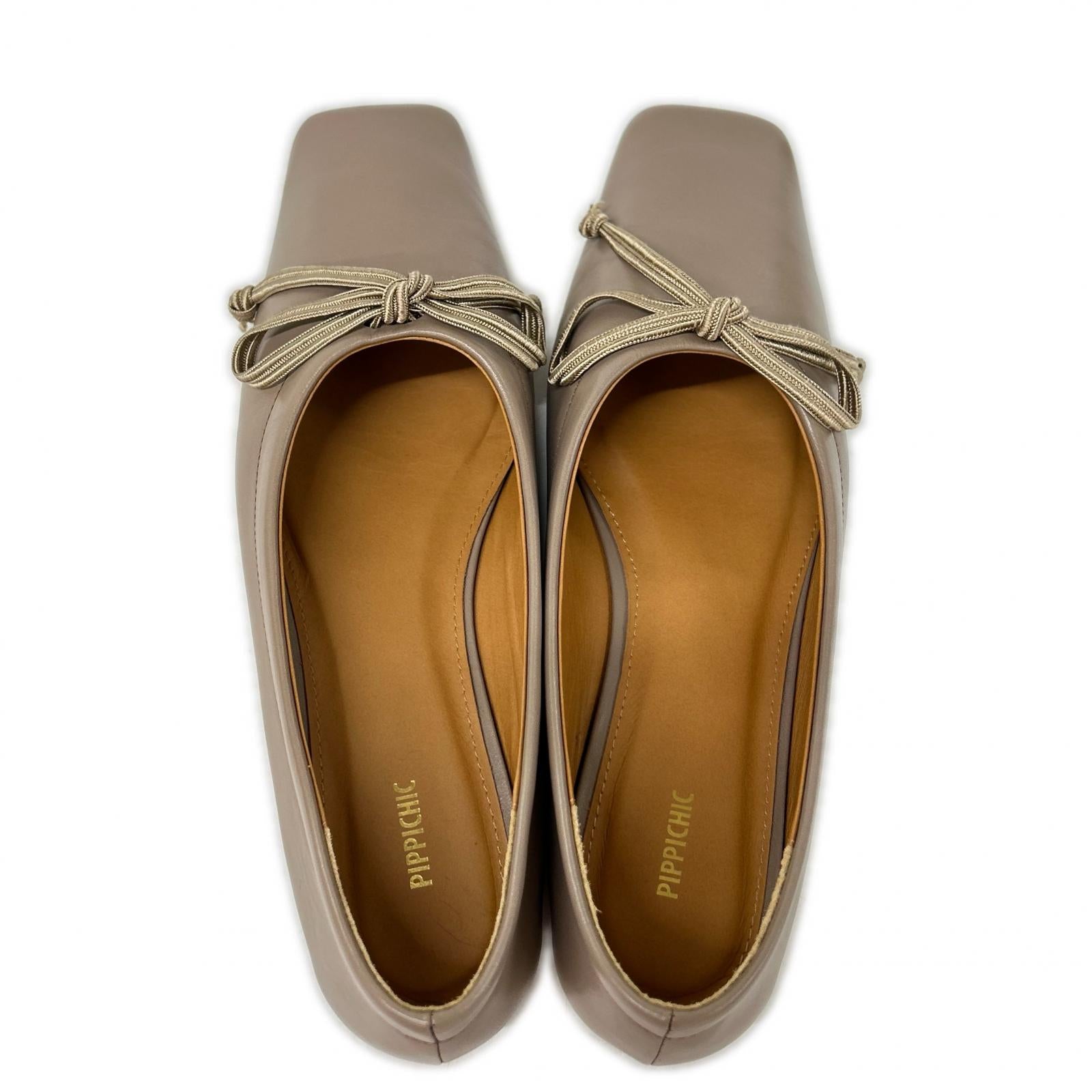 pippichic ピッピシック 【美品】PP19-AMBER BALLET4-EL アンバー スクエアトゥ バレエシューズ シューズ