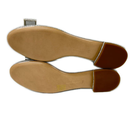 Salvatore Ferragamo サルヴァトーレフェラガモ 38251 ラメグリッターヴァラリボン パンプス シューズ