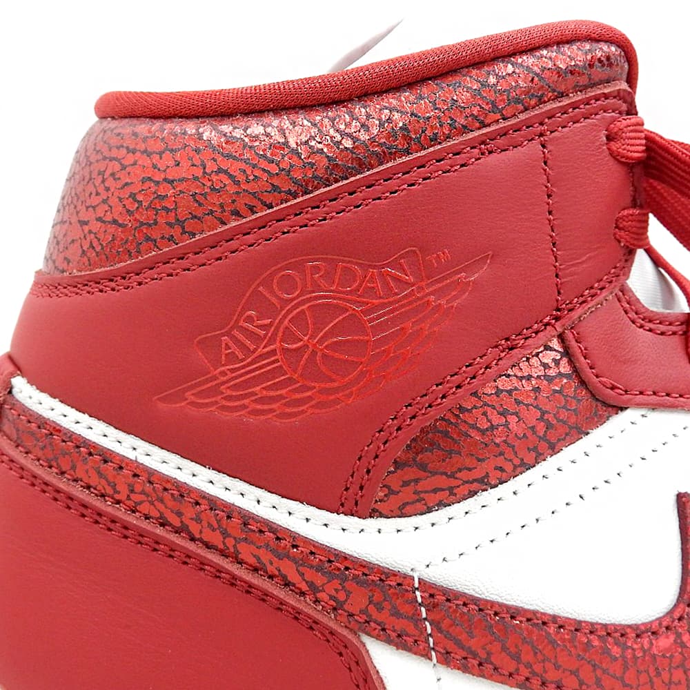 NIKE Nike Unused Air Jordan 1 Mid SE Shoes Women's Red × White 28.5cm HJ9337-106 Shoes