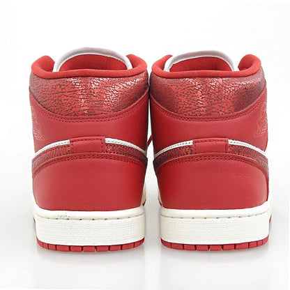 NIKE Nike Unused Air Jordan 1 Mid SE Shoes Women's Red × White 28.5cm HJ9337-106 Shoes