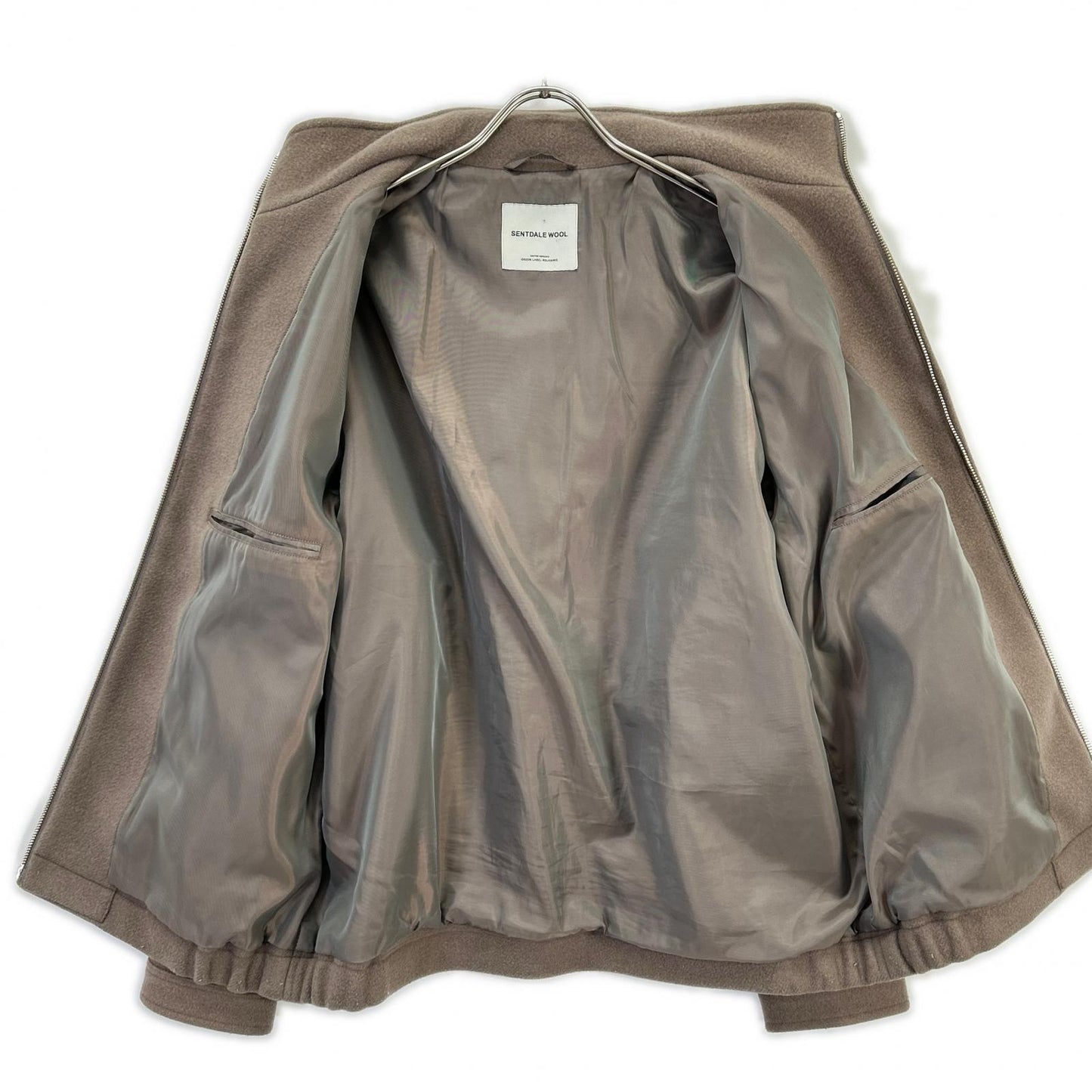green label relaxing グリーンレーベルリラクシング 3225-186-3853 ベージュ ウール混 ブルゾン ジャケット
