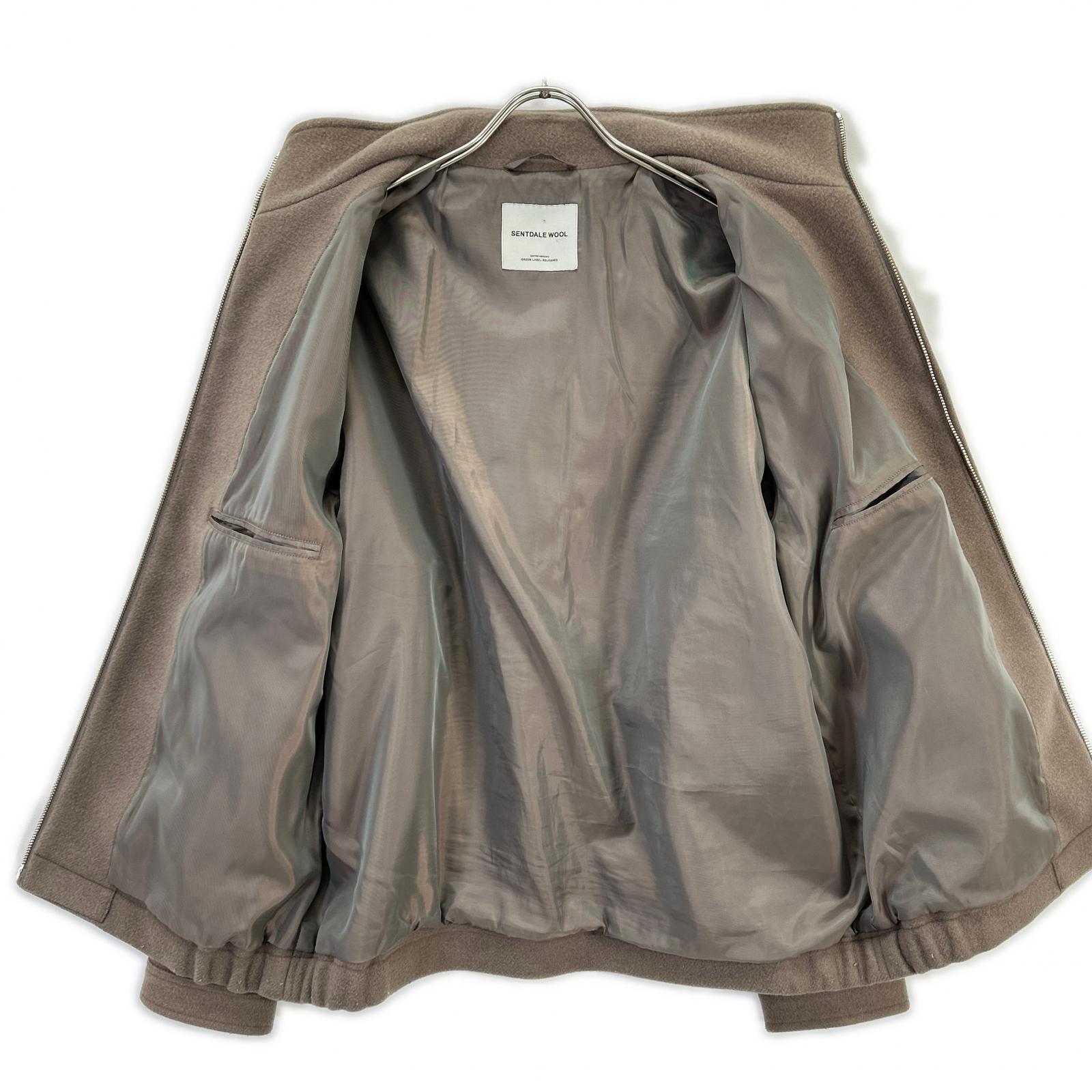 green label relaxing グリーンレーベルリラクシング 3225-186-3853 ベージュ ウール混 ブルゾン ジャケット
