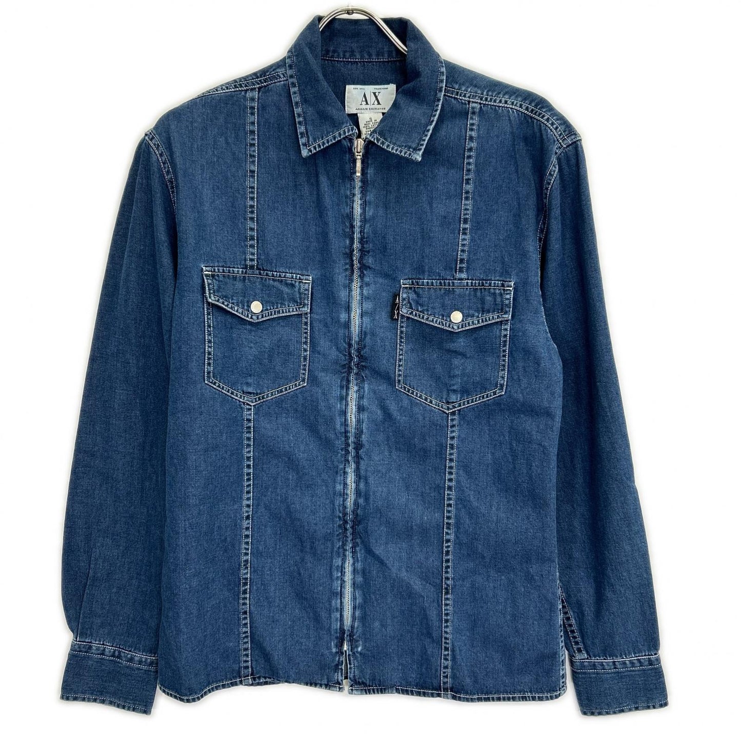 ARMANI EXCHANGE アルマーニエクスチェンジ インディゴ デニムジップアップジャケット ジャケット