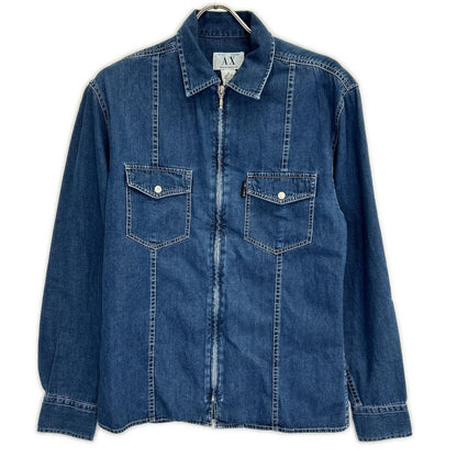 ARMANI EXCHANGE アルマーニエクスチェンジ インディゴ デニムジップアップジャケット ジャケット