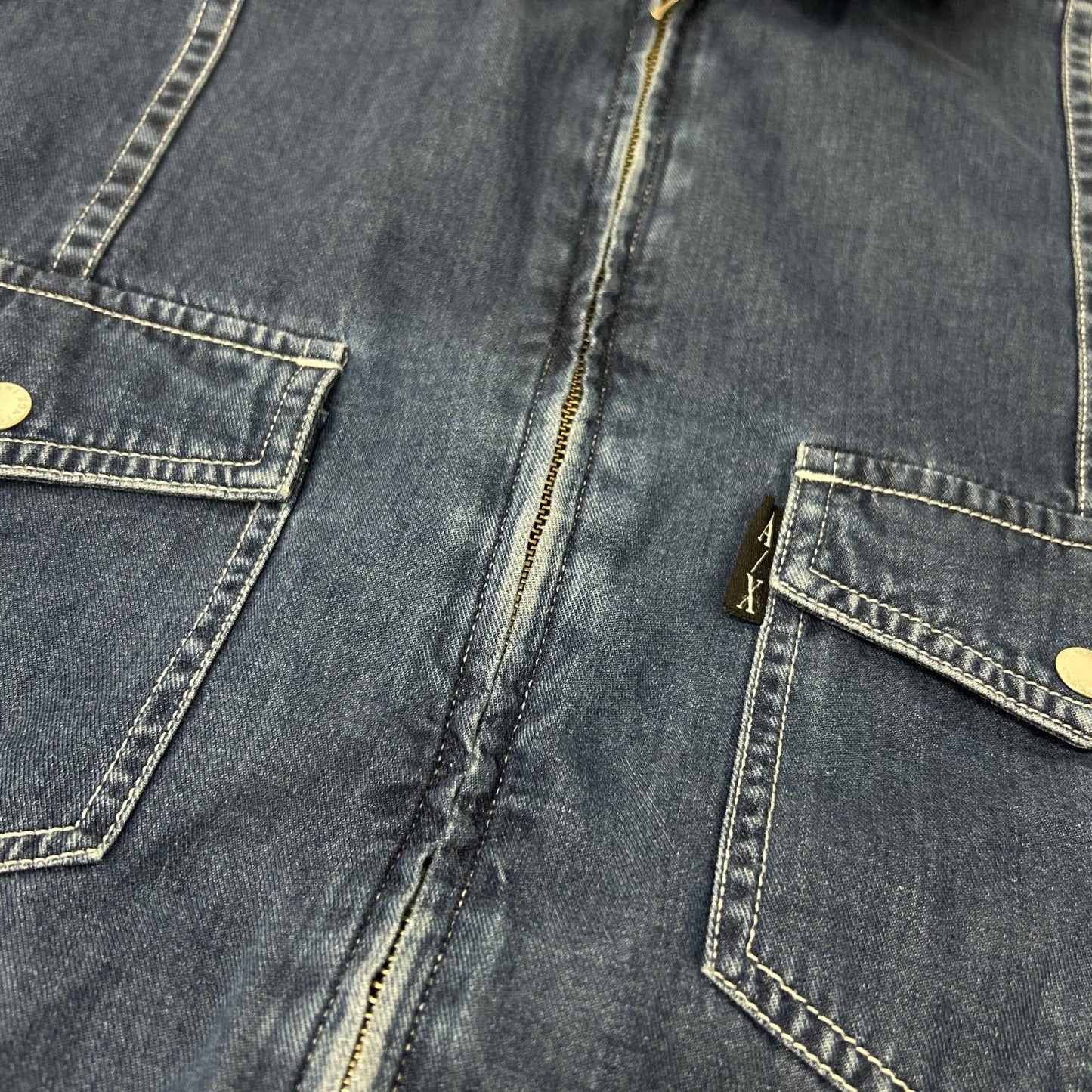 ARMANI EXCHANGE アルマーニエクスチェンジ インディゴ デニムジップアップジャケット ジャケット