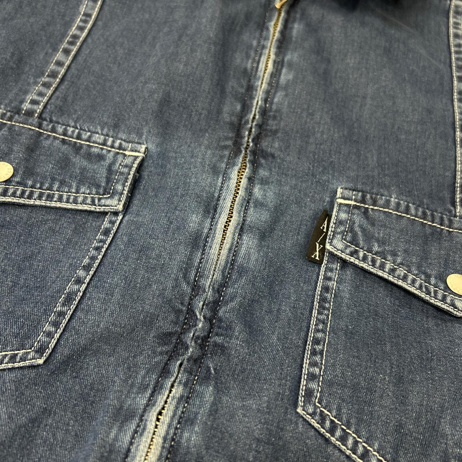 ARMANI EXCHANGE アルマーニエクスチェンジ インディゴ デニムジップアップジャケット ジャケット