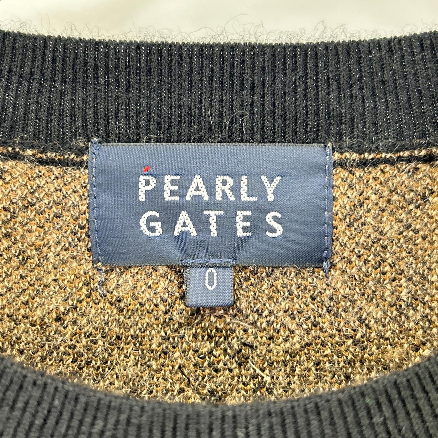 PEARLY GATES パーリーゲイツ ブラウン カシミア レオパード ニット トップス