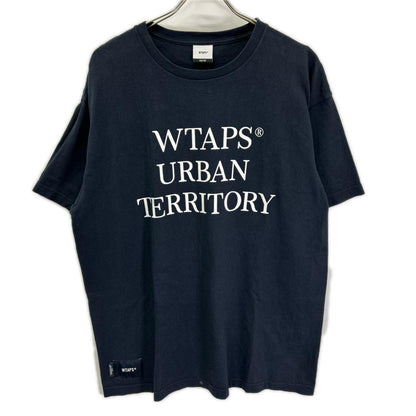 (W)TAPS ダブルタップス 24年製 ネイビー WUT SS TEE プリントTシャツ トップス