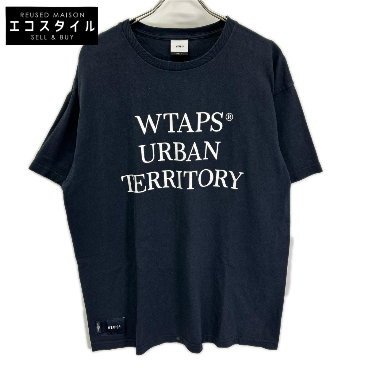 (W)TAPS ダブルタップス 24年製 ネイビー WUT SS TEE プリントTシャツ トップス