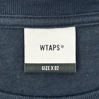 (W)TAPS ダブルタップス 24年製 ネイビー WUT SS TEE プリントTシャツ トップス