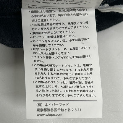 (W)TAPS ダブルタップス 24年製 ネイビー WUT SS TEE プリントTシャツ トップス