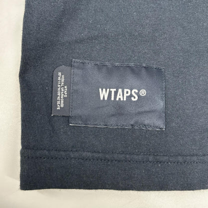 (W)TAPS ダブルタップス 24年製 ネイビー WUT SS TEE プリントTシャツ トップス