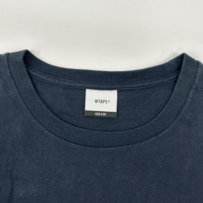 (W)TAPS ダブルタップス 24年製 ネイビー WUT SS TEE プリントTシャツ トップス