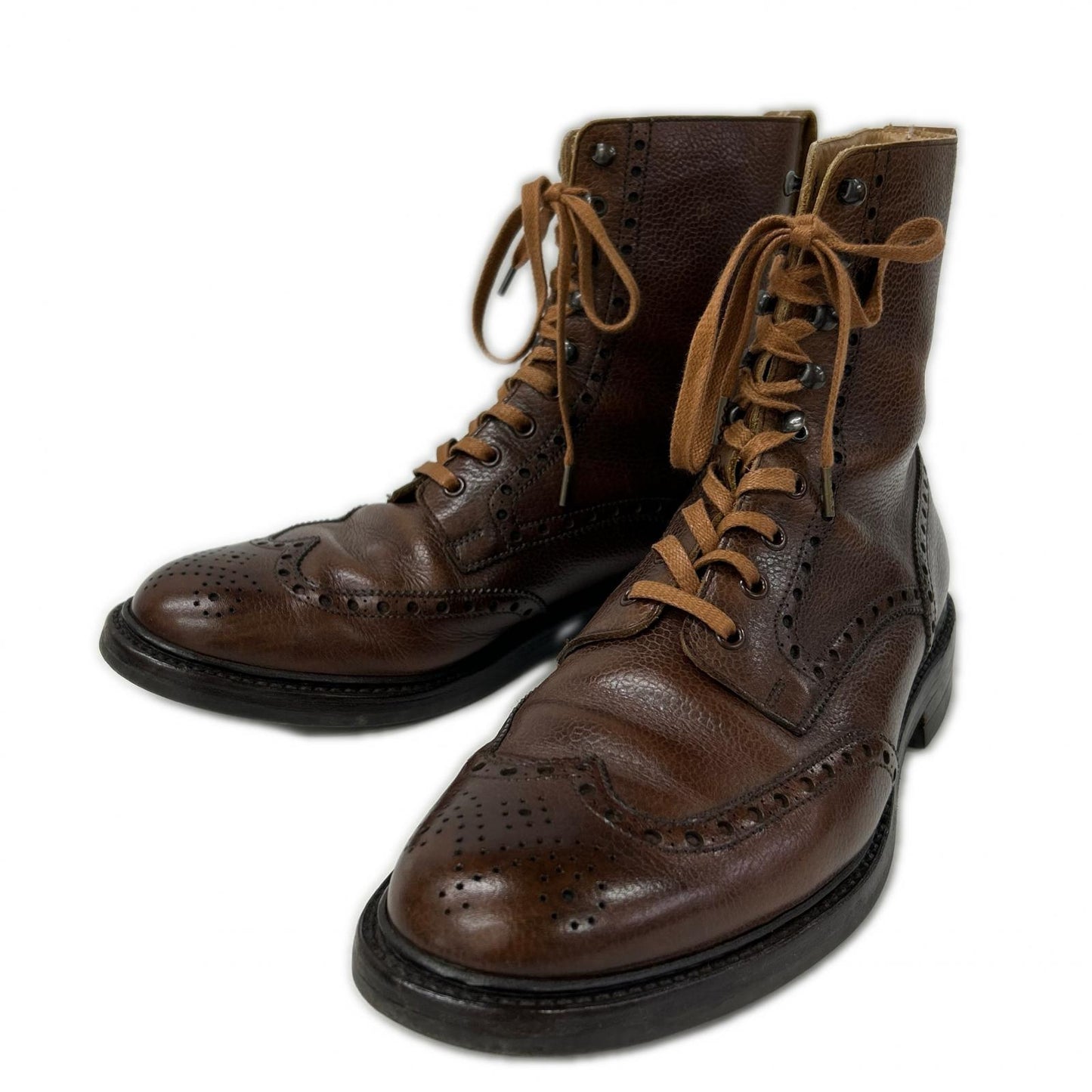 Crockett&Jones クロケット＆ジョーンズ 5666 ブラウン ISLAY ウィングチップ ブーツ シューズ