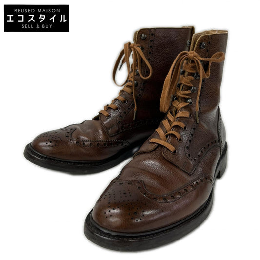 Crockett&Jones クロケット＆ジョーンズ 5666 ブラウン ISLAY ウィングチップ ブーツ シューズ