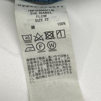 upper hights アッパーハイツ ブルー ルーズ デニムパンツ ボトムス