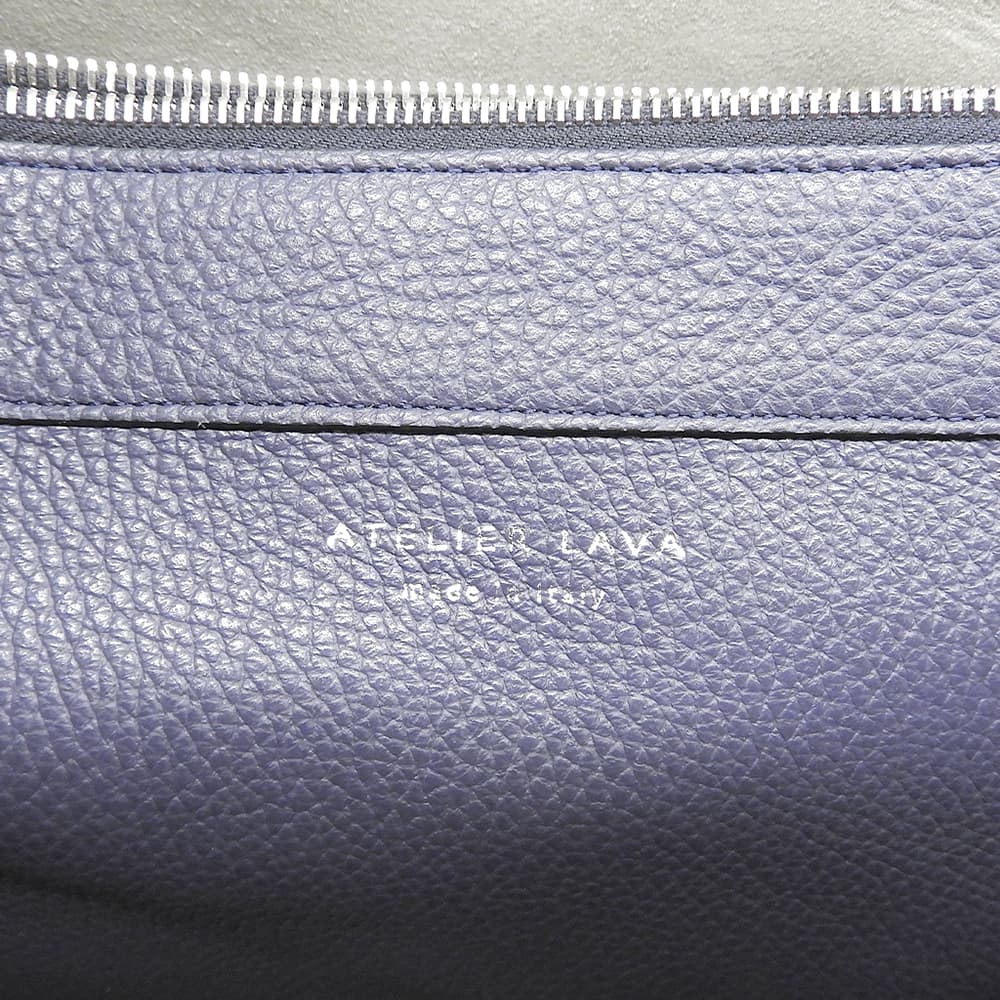 ATELIER LAVA アトリエラバ 美品 レザー トートバッグ レディース ネイビー LV25FW46T トートバッグ