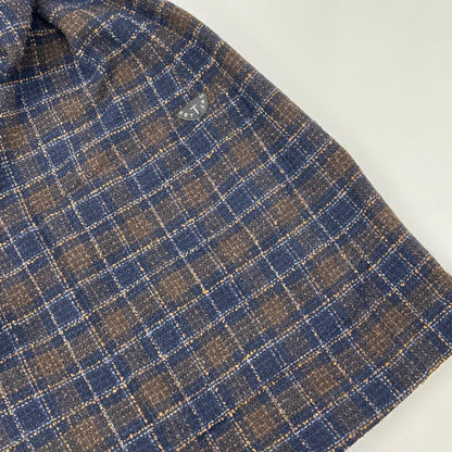 T-JACKET ティージャケット Brown Bottoli Check Pattern Stretch 2B Jacket Jacket