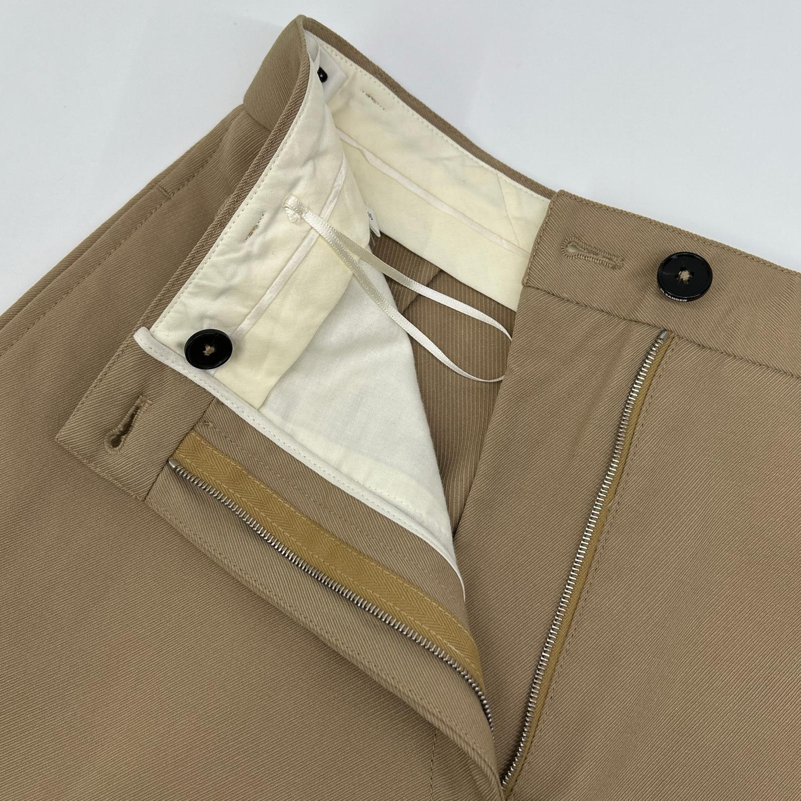 JILSANDER ジルサンダー ブラウンベージュ ストレート スラックスパンツ ボトムス