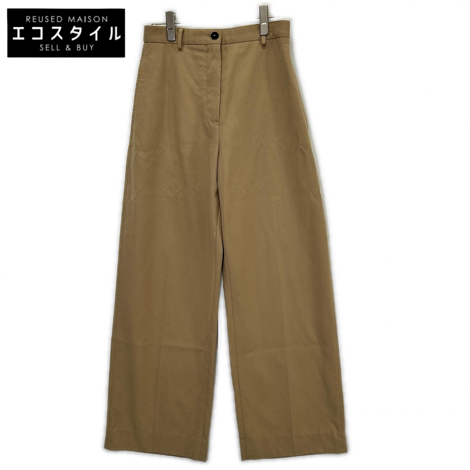 JILSANDER ジルサンダー ブラウンベージュ ストレート スラックスパンツ ボトムス