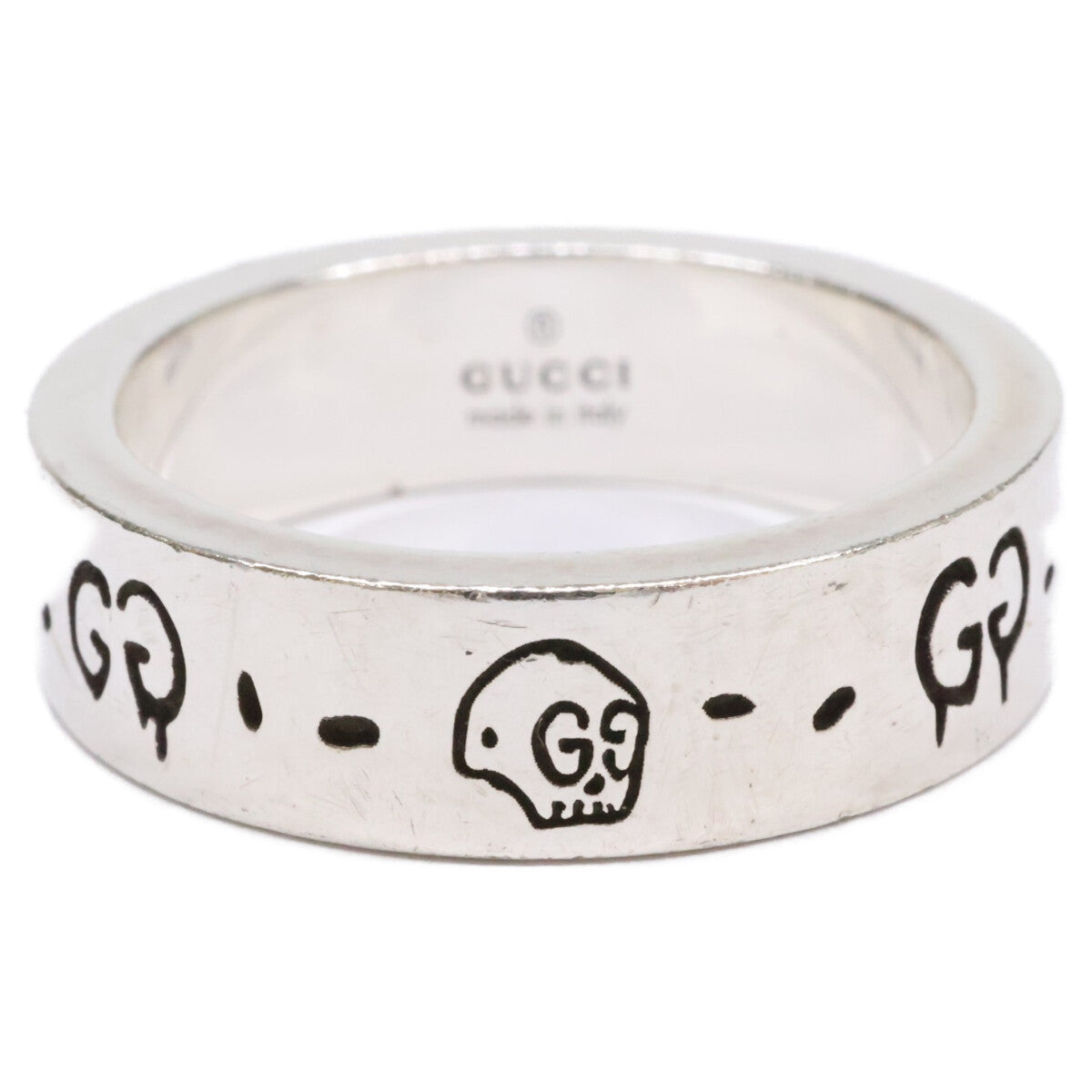 GUCCI グッチ 477932 Ag925 GUCCI GHOST グッチ ゴースト GG スカル リング 指輪