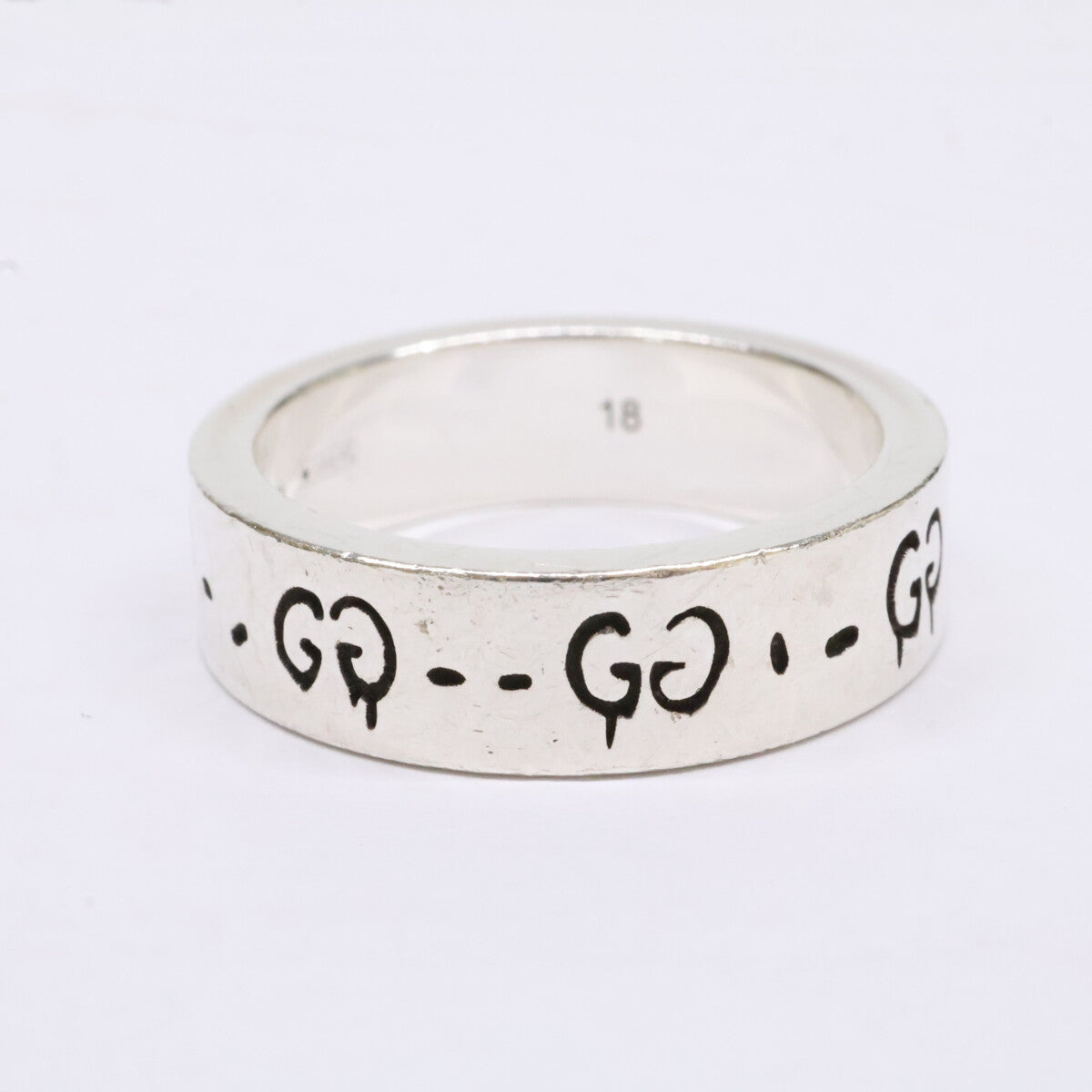 GUCCI グッチ 477932 Ag925 GUCCI GHOST グッチ ゴースト GG スカル リング 指輪