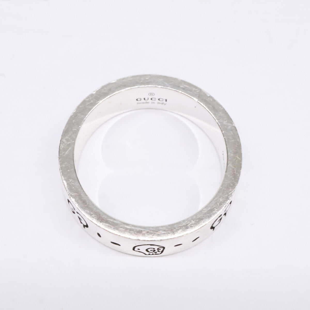 GUCCI グッチ 477932 Ag925 GUCCI GHOST グッチ ゴースト GG スカル リング 指輪