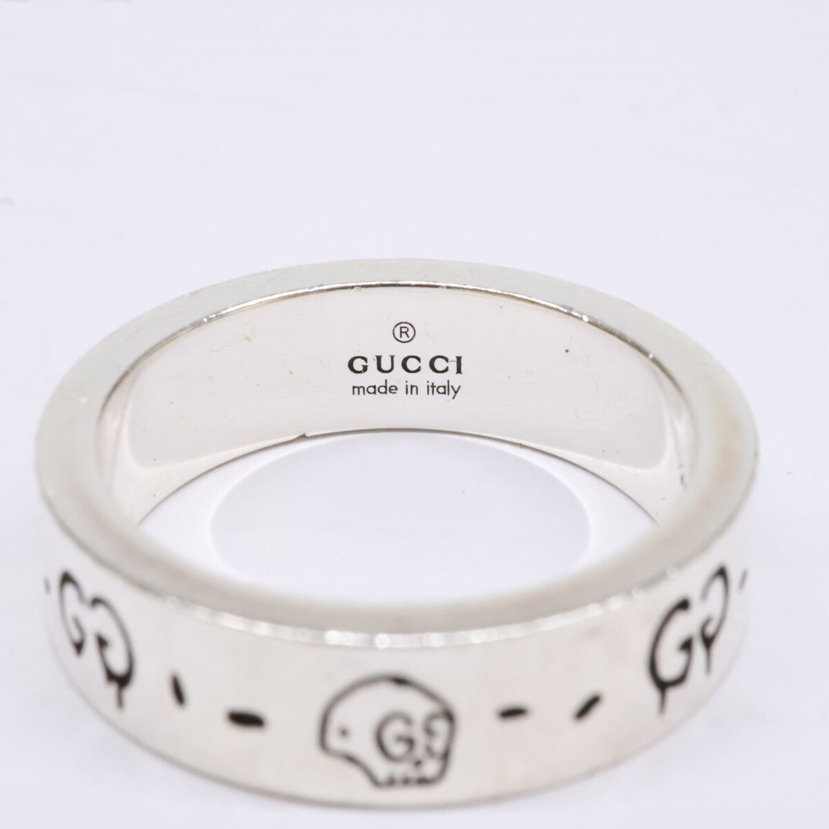 GUCCI グッチ 477932 Ag925 GUCCI GHOST グッチ ゴースト GG スカル リング 指輪