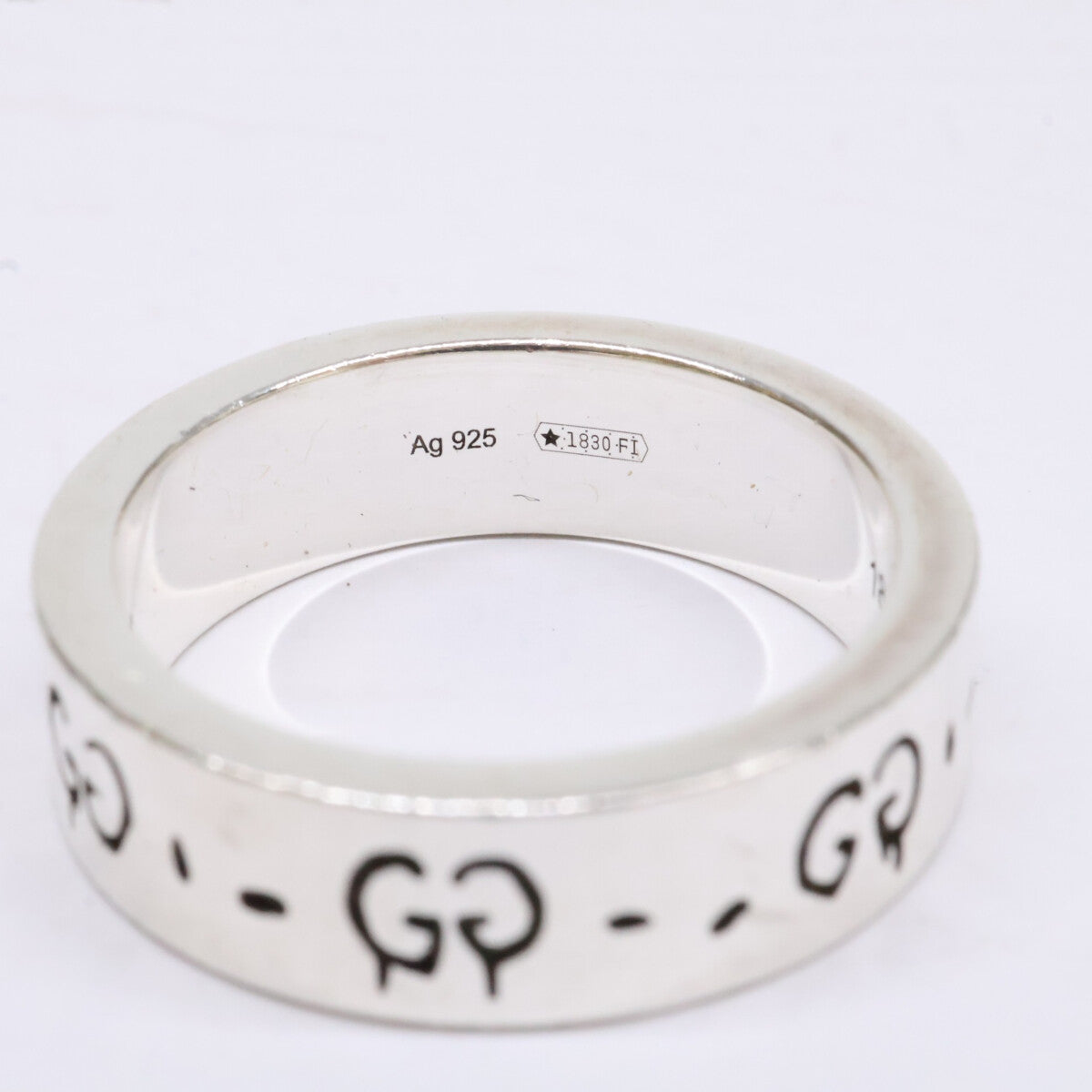 GUCCI グッチ 477932 Ag925 GUCCI GHOST グッチ ゴースト GG スカル リング 指輪