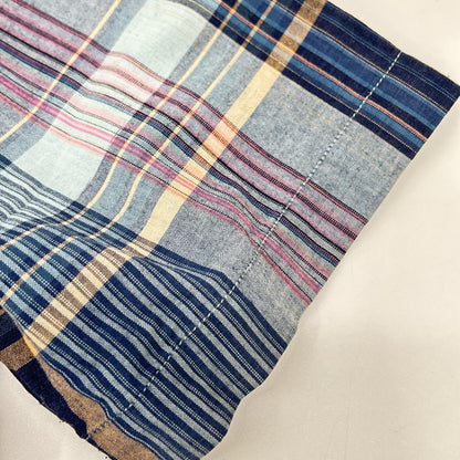 RRL ダブルアールエル ブルー系 チェック コットン100 S/S ボタンダウンシャツ トップス