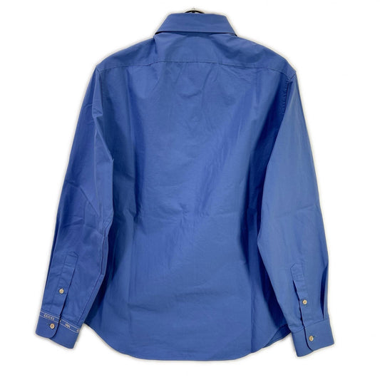 GUCCI グッチ 782738 ブルー 袖口ロゴ 長袖 シャツ トップス