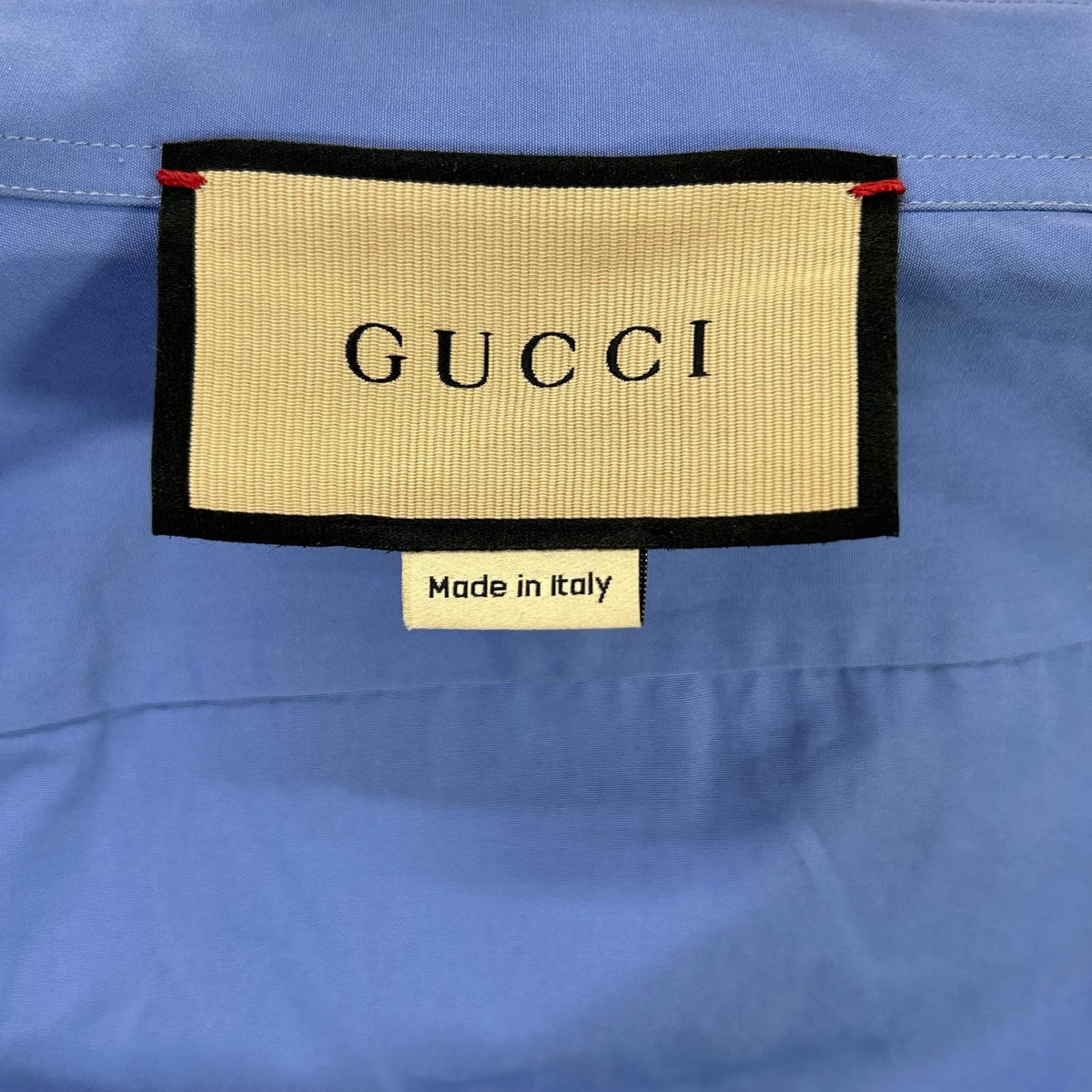 GUCCI Gucci 782738 blue cuff logo long-sleeve shirt top