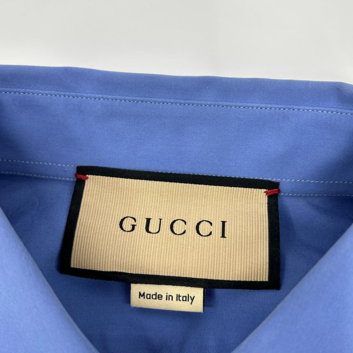 GUCCI Gucci 782738 blue cuff logo long-sleeve shirt top