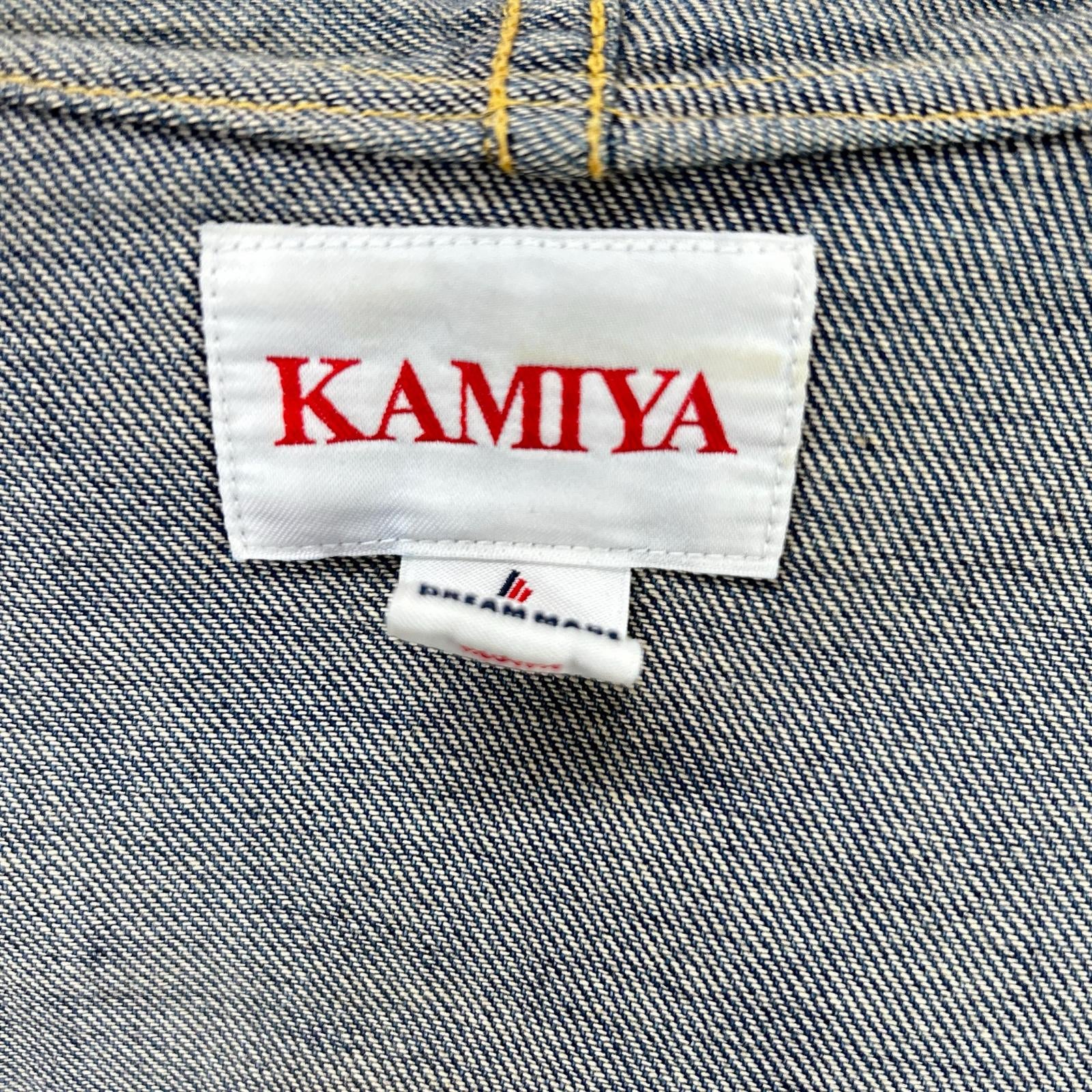 KAMIYA カミヤ G14SH044 25SS ブルー ワイヤー デニム フード ウエスタンシャツ トップス