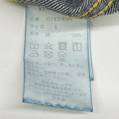 KAMIYA カミヤ G14SH044 25SS ブルー ワイヤー デニム フード ウエスタンシャツ トップス